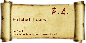 Peichel Laura névjegykártya